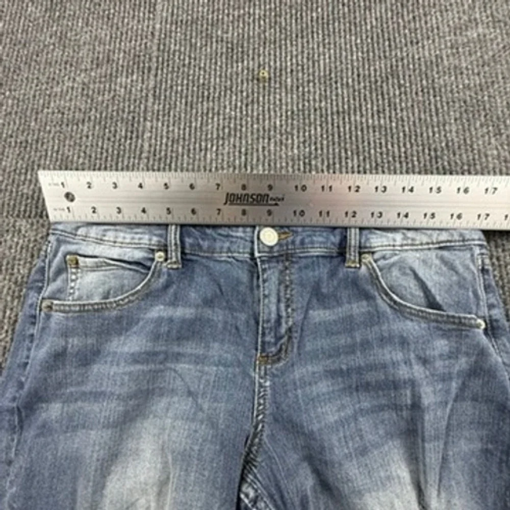 The Limited Slim Boyfriend Jeans Womens Size 10  Medium Wash‎ Distressed Denim